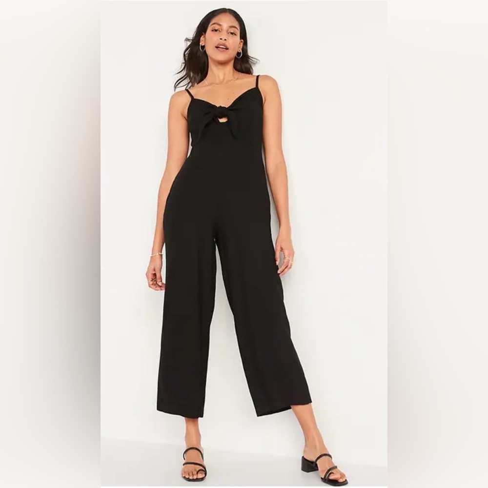 Old Navy linen blend Black Jumpsuit XXL